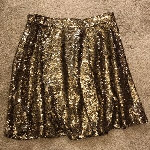 Gold Sequin Skirt
